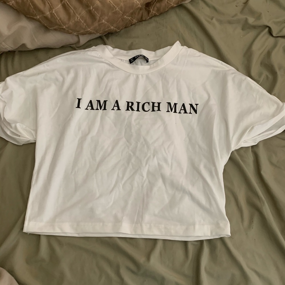 I Am A Rich Man Shein Crop Top